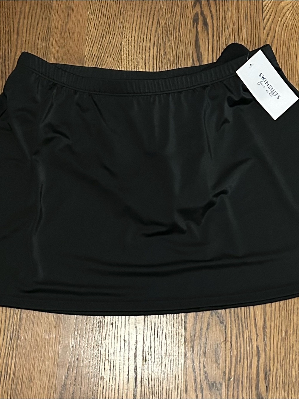 NWT Swimsuits For All Black Swim Skirt simple classic contemporary